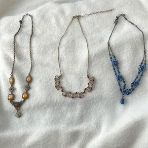 Necklaces 3 pieces, 1 Lia Sophia, 2 No Names Necklaces